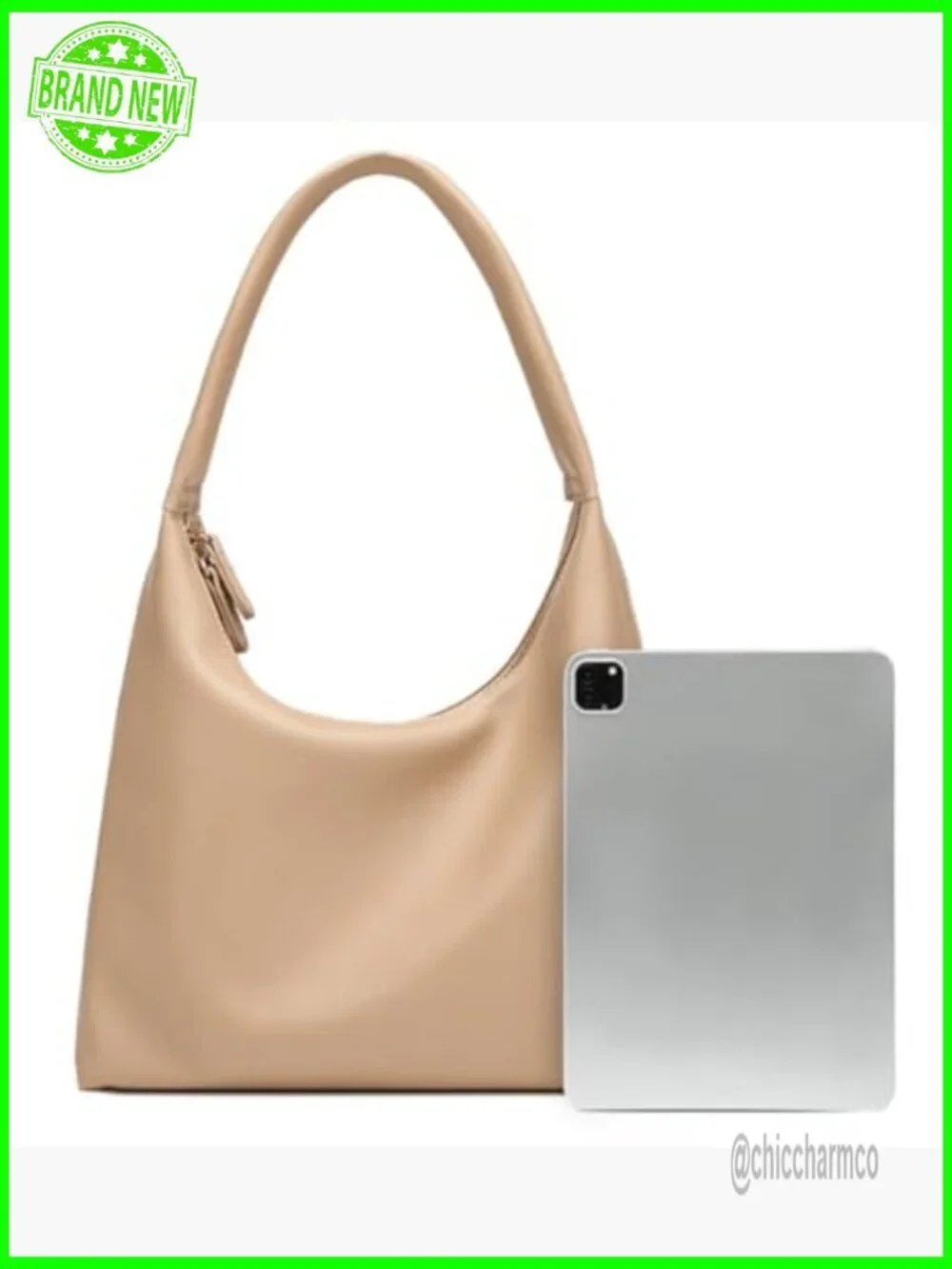 Slouchy PU Leather Hobo Bag Crossbody Shoulder Tote Purse